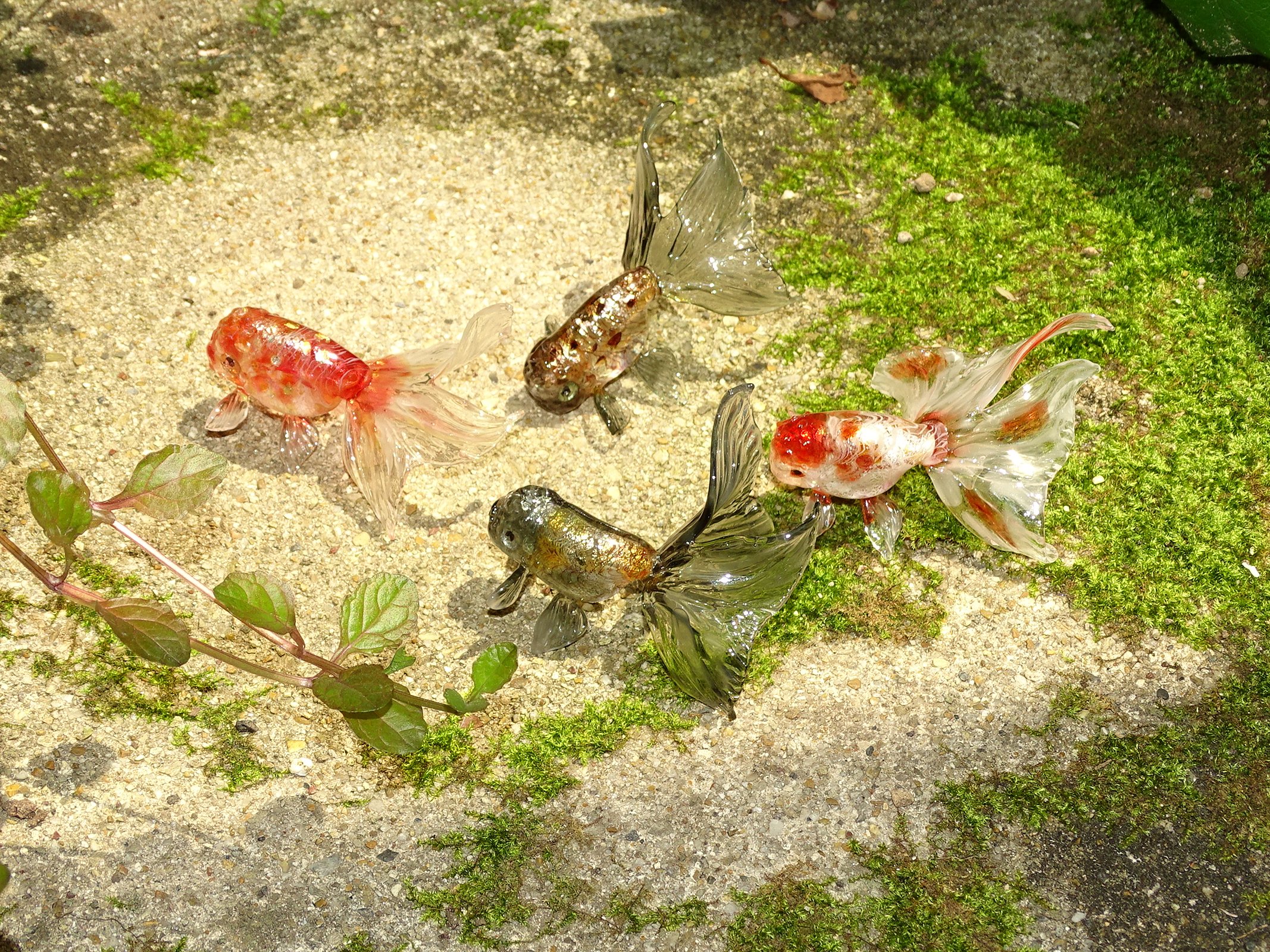 N agako様　御約定済　金魚のガラス　提げもの 金魚袋1-005of🫧金魚の硝子屋🫧