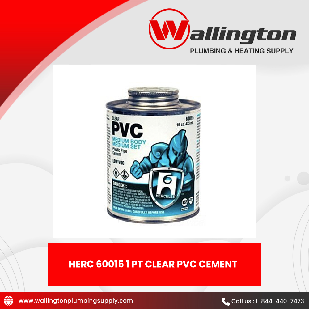 WALLINGTONPLUMB's tweet image. The Hercules 60015 Clear PVC Cement from Wallington Plumbing Supply gives solid and reliable PVC bonding. Crafted for durability, it ensures secure joints for your PVC projects. Click at bit.ly/3OLl8IE now!

#wallingtonplumbingsupply #hercules #pvccement