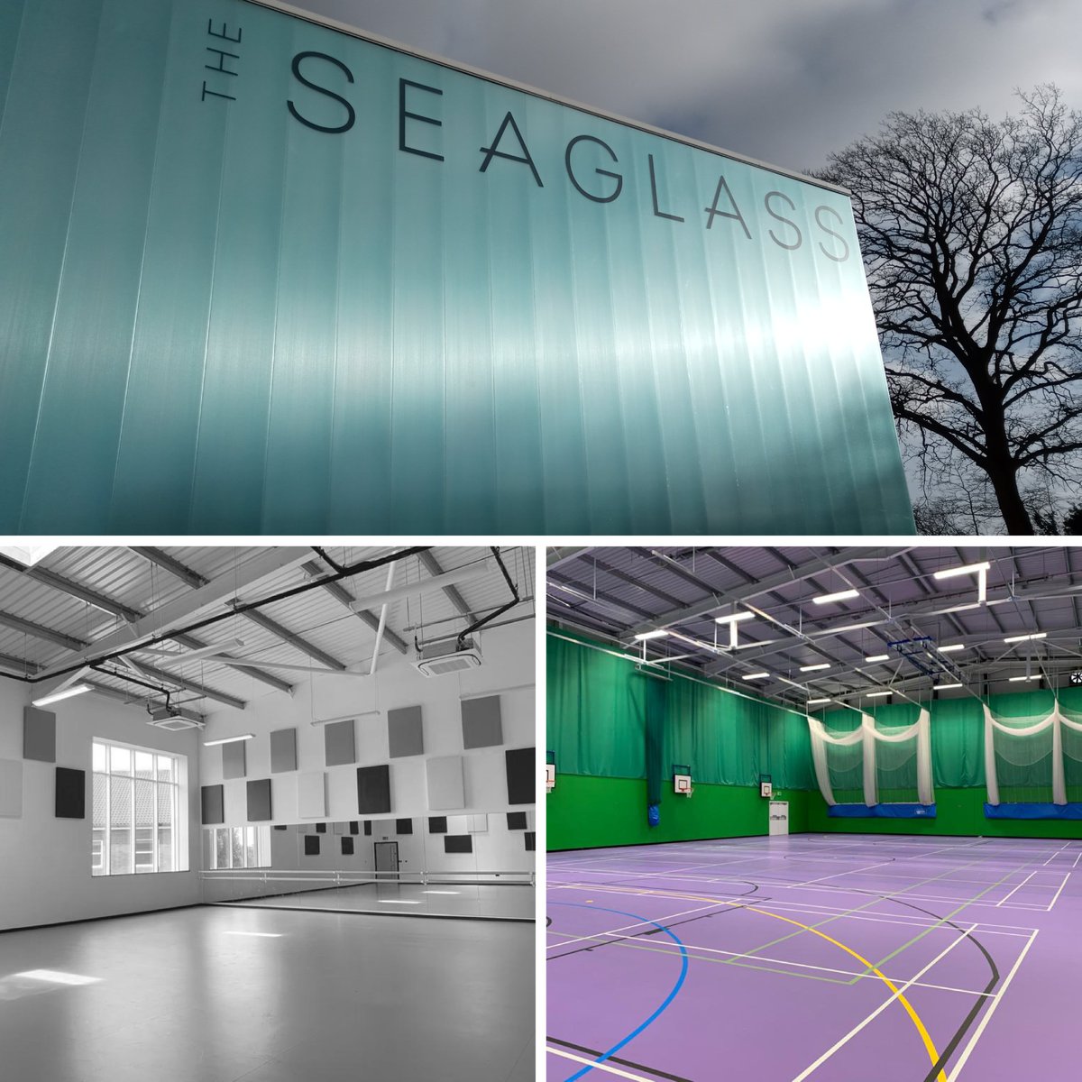 What a great project to have been involved in! We achieved planning, provided technical design, and were the employer's agent for The Seaglass Building at Thorpe Hall School. This has brought a state-of-the-art sporting facility to this green belt location. 
#schoolarchitecture