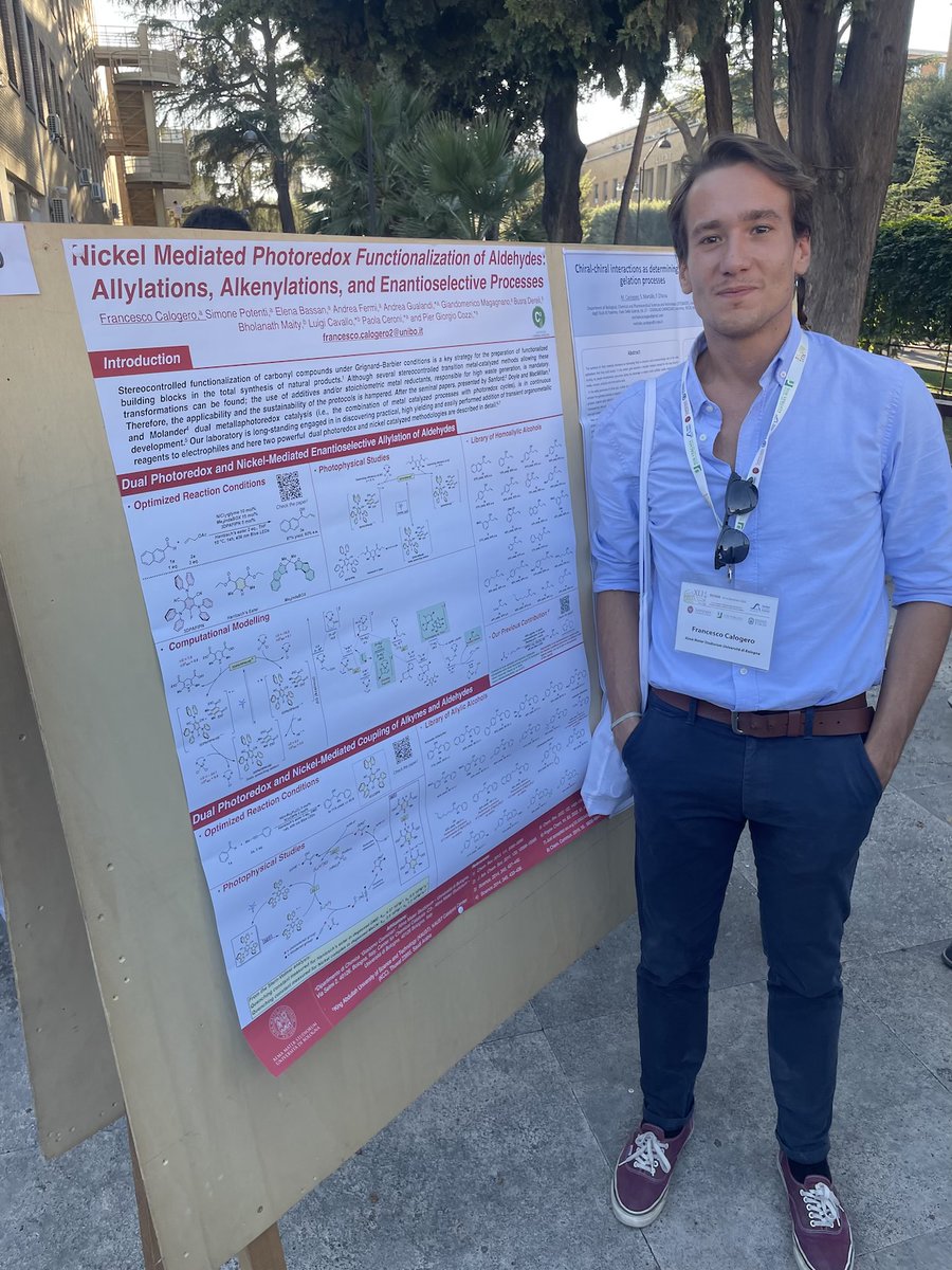 Interesting session poster at #CDCO2023, fruitful discussion about chemistry with colleagues. Here Francesco at the poster session <a href="/fncclg/">fncclg</a>