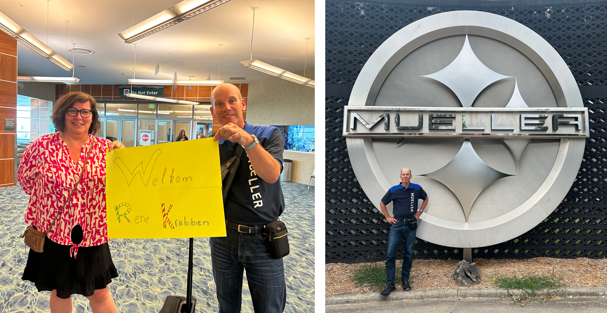 Collega René won met een #Mueller minigame een compleet verzorgde reis naar ons hoofdkantoor in Springfield, Missouri. Hij krijgt een rondleiding en maakt uitgebreid kennis met onze Amerikaanse collega’s en de verschillende productlijnen. #PaulMuellerCompany #GGOB