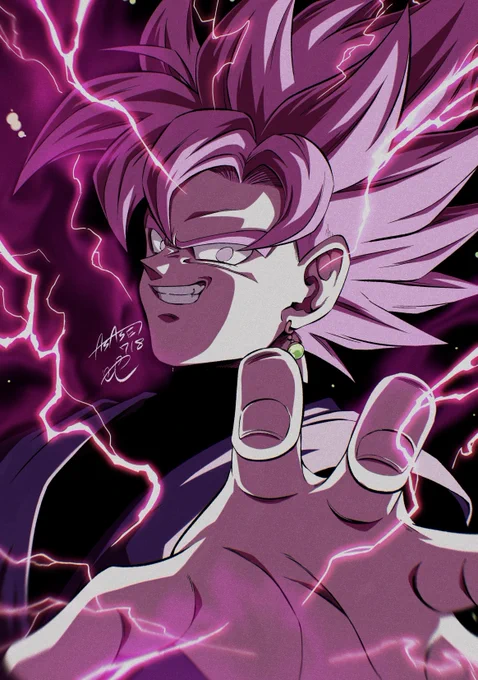 ゴクウブラック 超サイヤ人ロゼ#ドラゴンボール #イラスト 