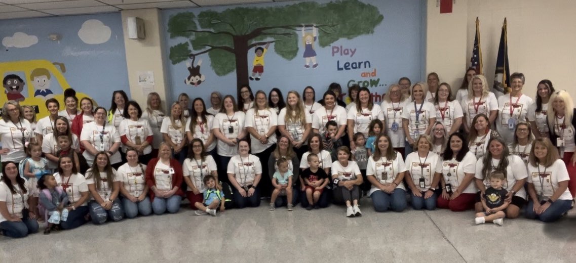 BCPreK's tweet photo. BCECA is ready for a wonderful school year! Proud to be a part of this team of some of the hardest working educators I know!❤️🤍🦁 https://t.co/2t0o38FTnW