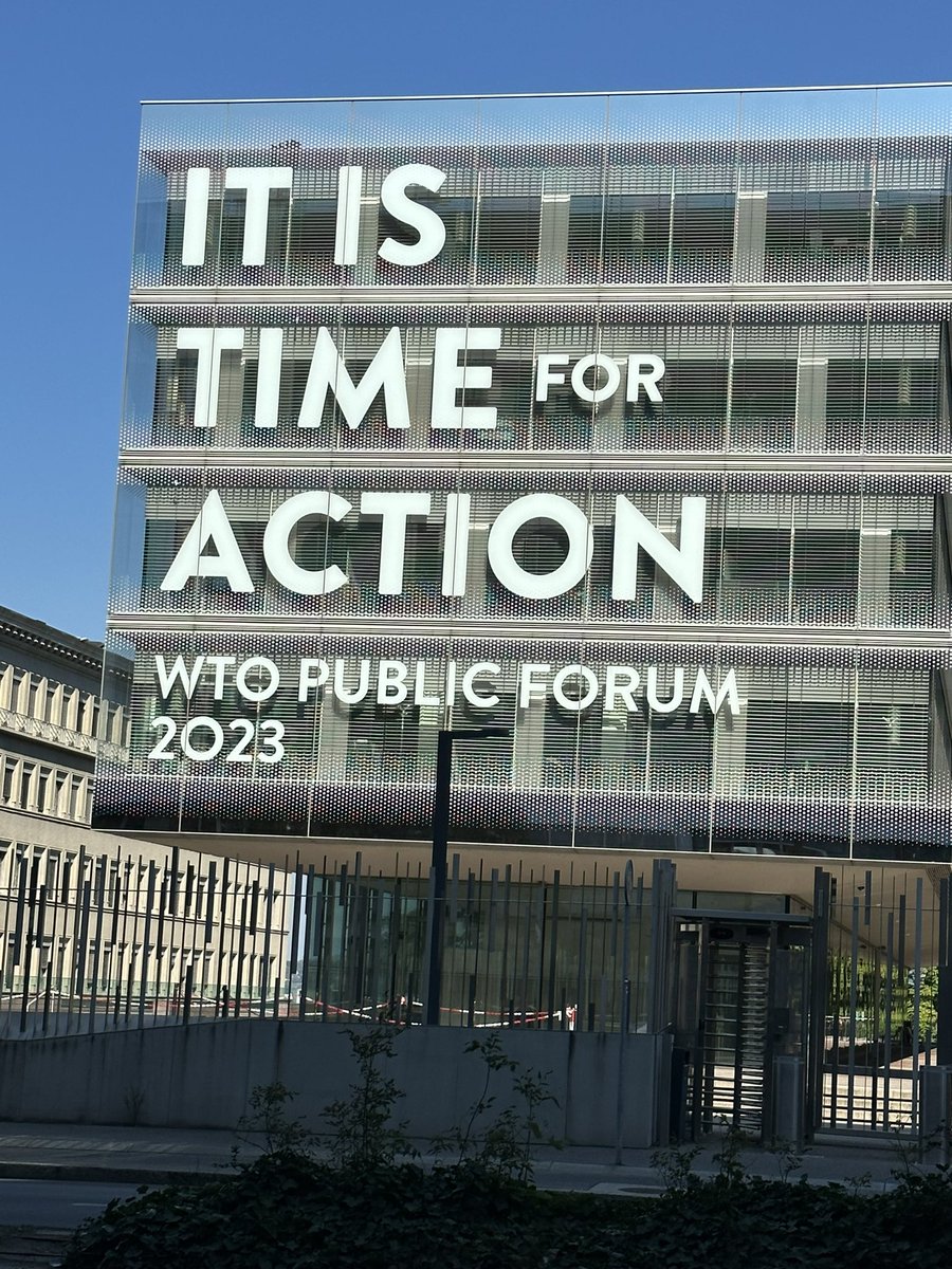 #WTOPublicForum under the theme “It is time for Action”. 🇳🇦 and @wef will co-host an event on 12 Sept, on how dev economies can attract FDI for climate action. Recognising the priorities in agriculture, tourism and renewable energy: 🙏🏾 to @NIPDB @WEF support in dev of a database.