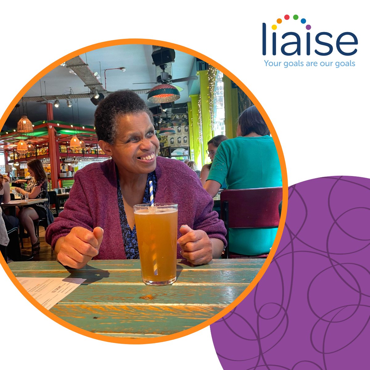 Here’s Adora from Lilas &amp; Shulas in Cromer enjoying a meal and a drink at Turtle Bay in Norwich.  Judging by that smile, I think it’s safe to say she had a good time! Thanks for sharing your trip with us Adora!