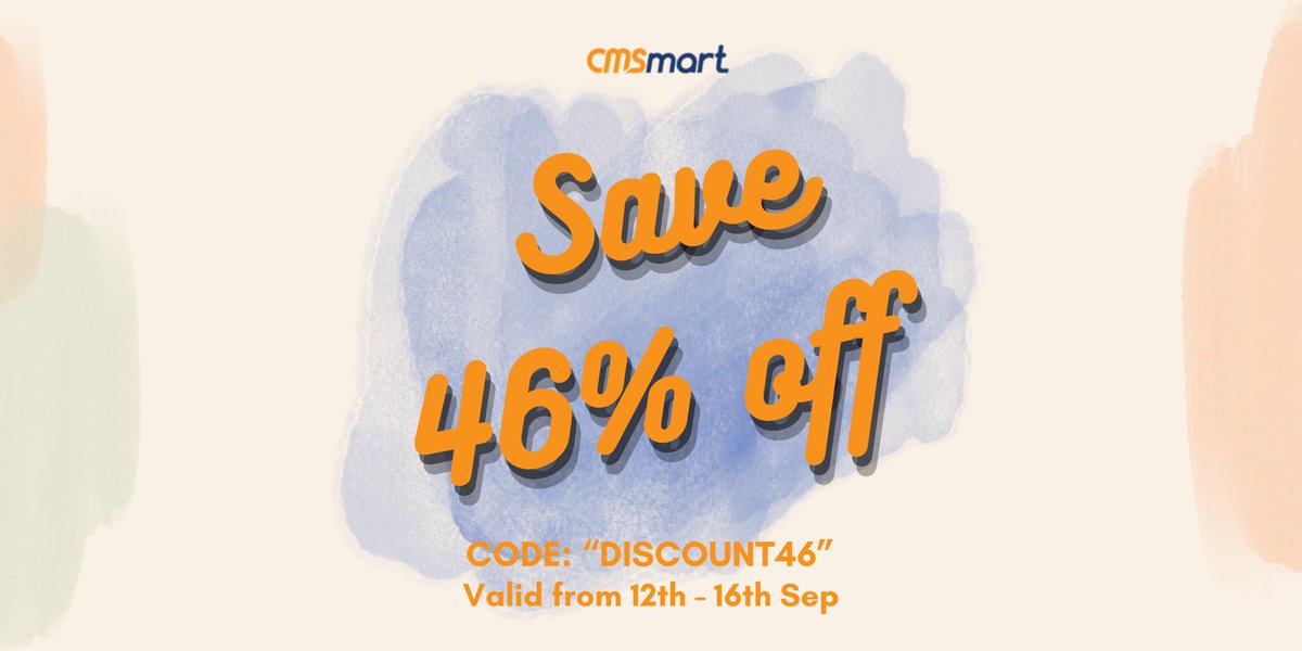Cmsmartnet's tweet photo. 🎉 Get ready for an unbeatable discount ! 🎨
👉 To unlock this amazing discount, simply use the code "DISCOUNT46" at checkout. 
👉 Get started here: 
🛒NBDesigner:https://t.co/Bg08uuzdxo
🛒WordPress Printshop:https://t.co/3pVajbDd4m
#promotion #CMSmart #ecommerce https://t.co/fzj5BpDHd9