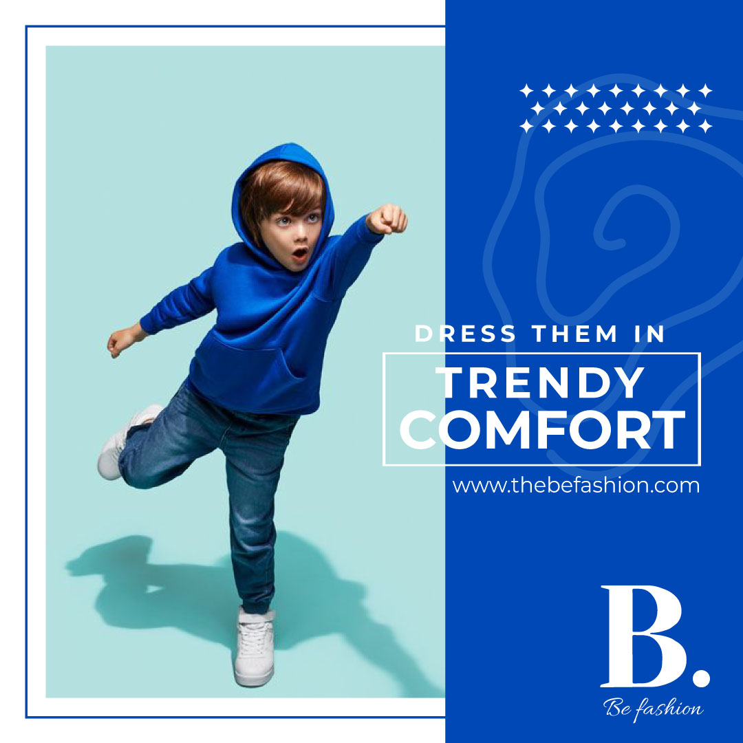 Celebrating Playfulness: Discover Comfort and Style in Every Stitch with Be Fashion's Kids Comfort Wear. Where Adventure Meets Ease, Where Smiles Shine Bright. 🌈👧👦✨ 

#BeFashionKidsComfort #PlayfulElegance #HappyAdventures