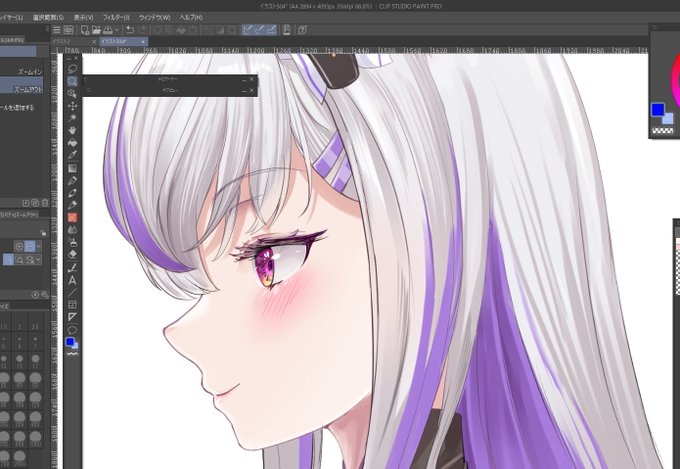 顔をキレイに描けwip 