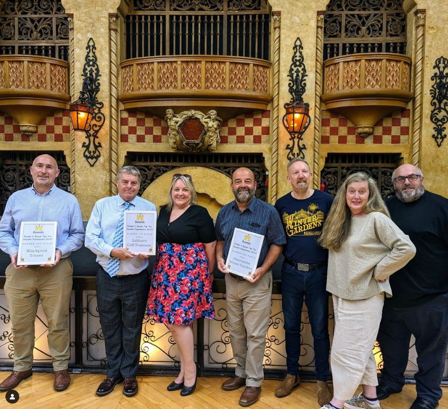 seaside_network's tweet image. Our Top 3 #bucketandspadelist winners from #Saltburn Cliff Tramway, #BlackpoolTower and @MorecambeWG with their certificates yesterday. 
Every place and experience on the list deserved to be there and we can't wait to see who you choose next year...