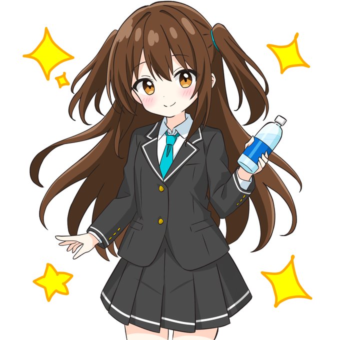 「brown hair water bottle」 illustration images(Latest)