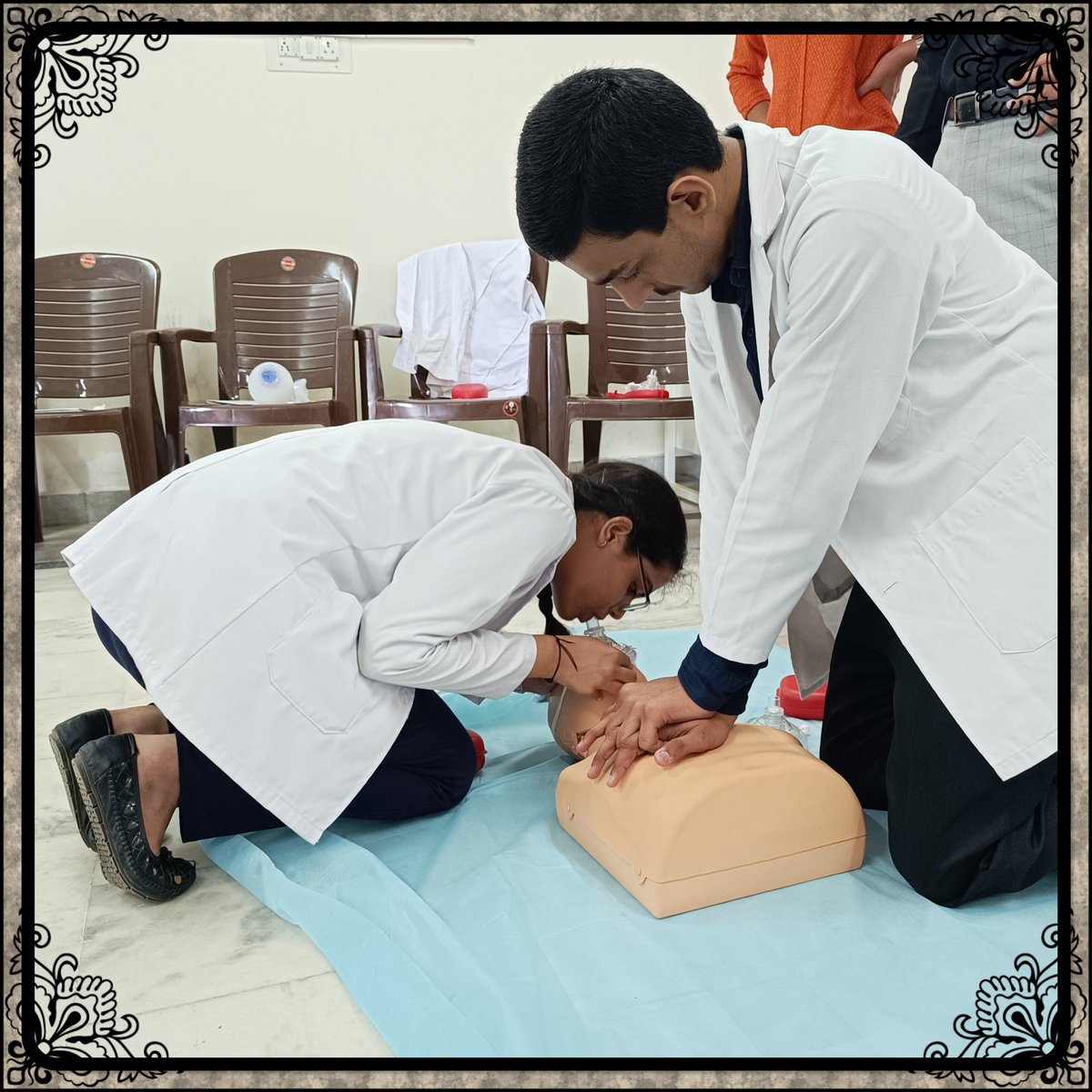 AiimsJammu's tweet photo. Empowering the next generation with life-saving skills. AIIMS Jammu started the “Basic Life Skills and Acute Trauma Management Course" on World First Aid Day on 9th September 2023. Together, we'll make the world a Safer place. In Medical Emergencies, Every Second Counts. https://t.co/ZEInYgSnIf
