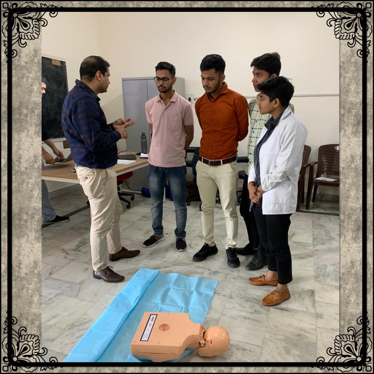 AiimsJammu's tweet photo. Empowering the next generation with life-saving skills. AIIMS Jammu started the “Basic Life Skills and Acute Trauma Management Course" on World First Aid Day on 9th September 2023. Together, we'll make the world a Safer place. In Medical Emergencies, Every Second Counts. https://t.co/ZEInYgSnIf