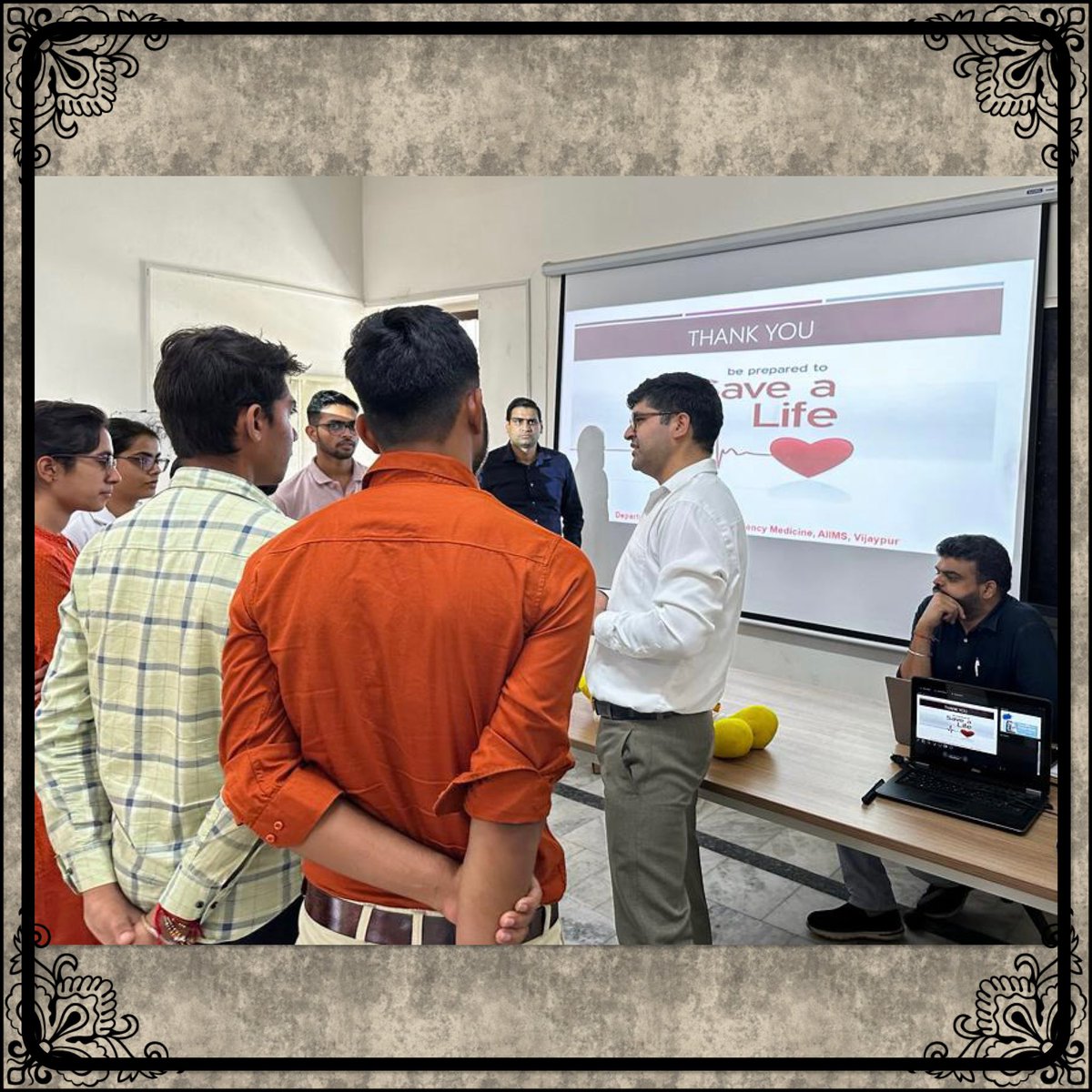 AiimsJammu's tweet photo. Empowering the next generation with life-saving skills. AIIMS Jammu started the “Basic Life Skills and Acute Trauma Management Course" on World First Aid Day on 9th September 2023. Together, we'll make the world a Safer place. In Medical Emergencies, Every Second Counts. https://t.co/ZEInYgSnIf