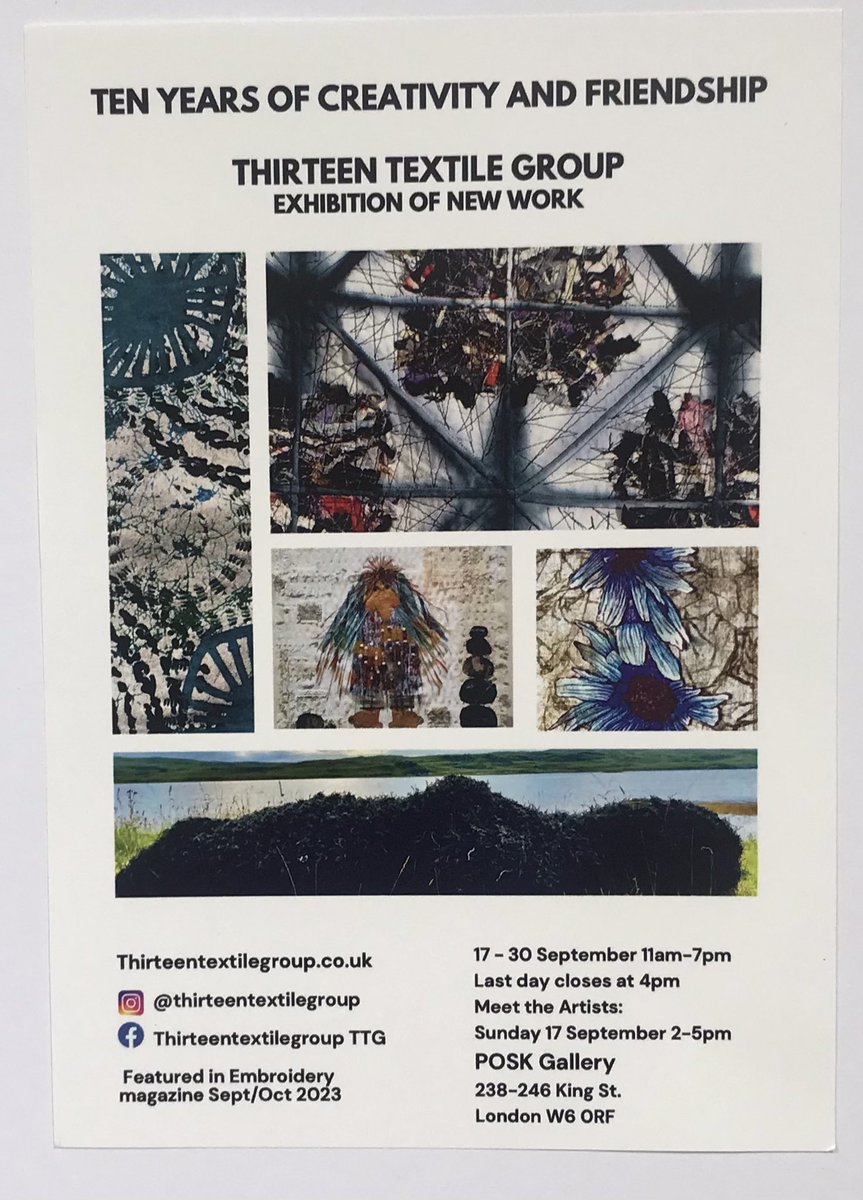 Textile exhibition <a href="/posklondon/">POSK Polish Centre London</a> 17-29/9  11am -7pm
238-246 King street London W60RF
<a href="/ThirteenTextile/">Thirteen Textile</a>