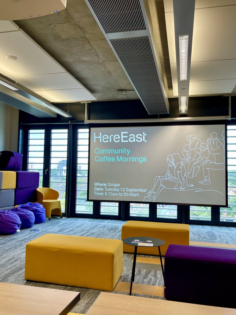 HereEast's tweet photo. This morning, we had another successful #CommunityCoffeeMorning in @scope โ๏ธ
Businesses, universities, & community members of #HereEast, heard from Scope members on the incredible work they do for disabled people ๐ Learn moreโก๏ธ https://t.co/EG0hGmebe5