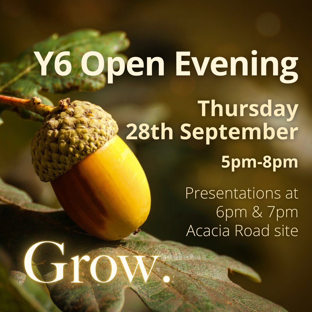Families of Y6 pupils are warmly invited to an open evening at McAuley - Acacia Road to help them continue their journey through Catholic education. "Together in Love"