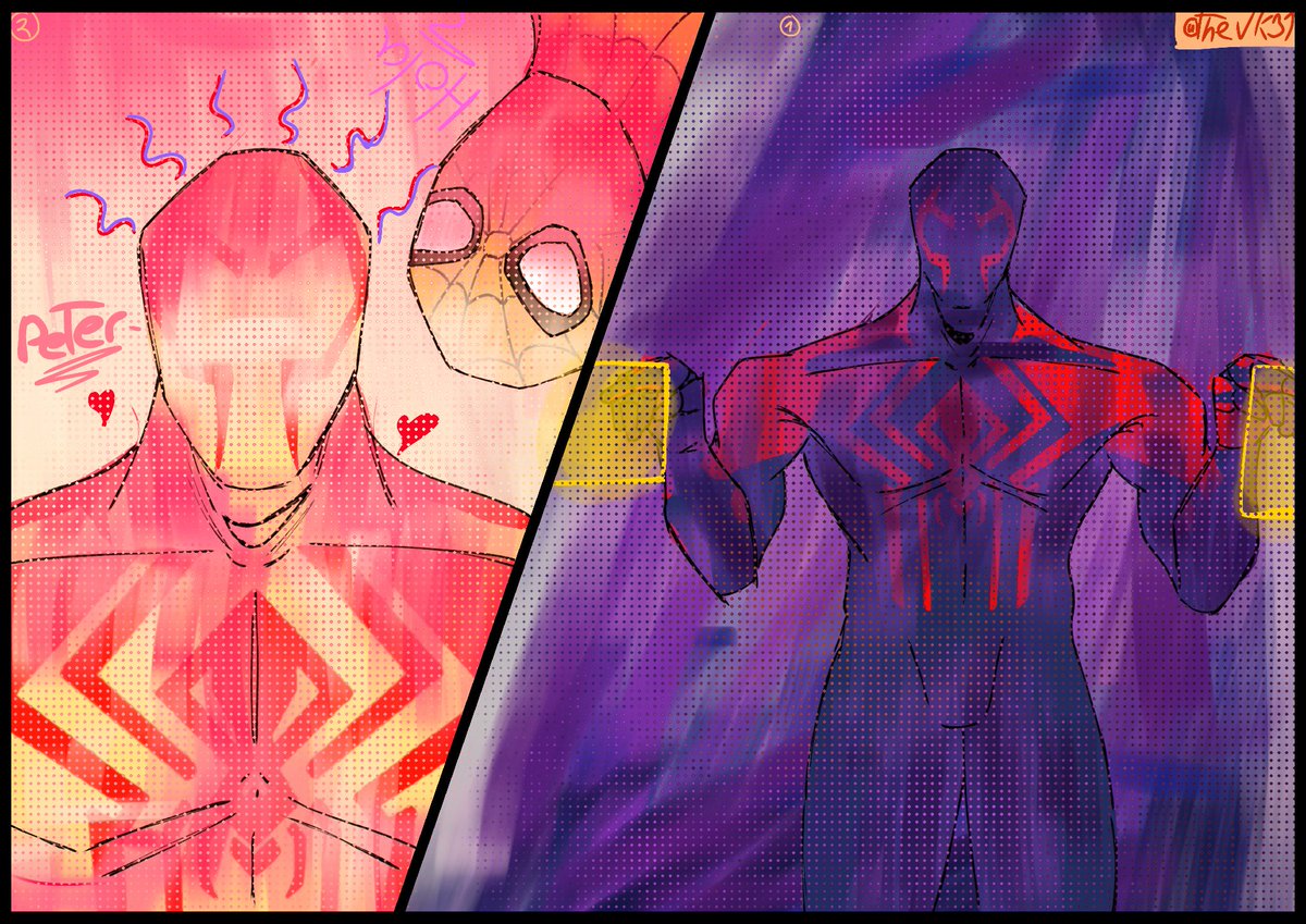 the_vk67's tweet photo. 💔✨🕷️🕸️bad love story
.
#MiguelOHara #PeterBParker #spiderdads #SpiderVerse https://t.co/sPqPqvquo6