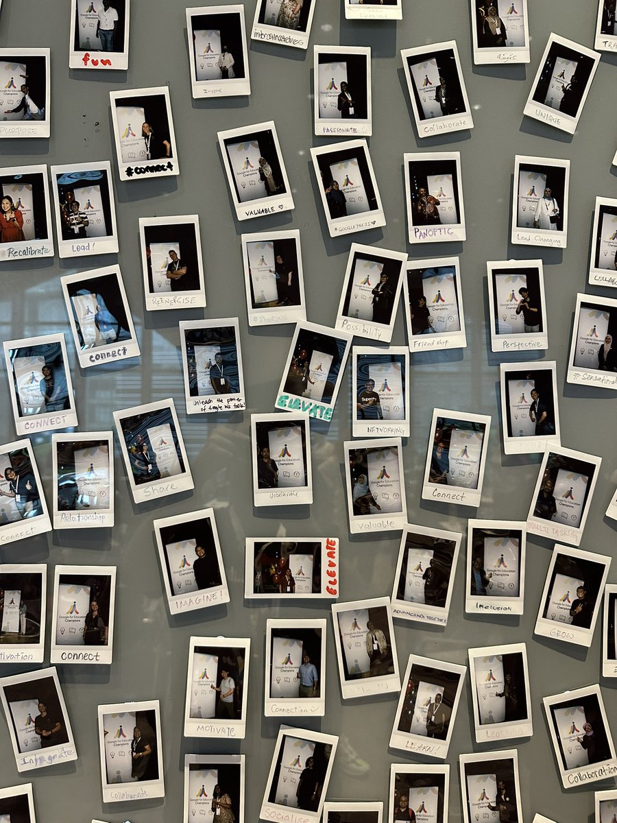 I’m lucky enough to be at the #GoogleChampions symposium in Singapore helped create this idea wall. If you’ve ever been in an office I’ve worked in in the last 10 years you will have seen a version of this, it was really exciting to share it with others.