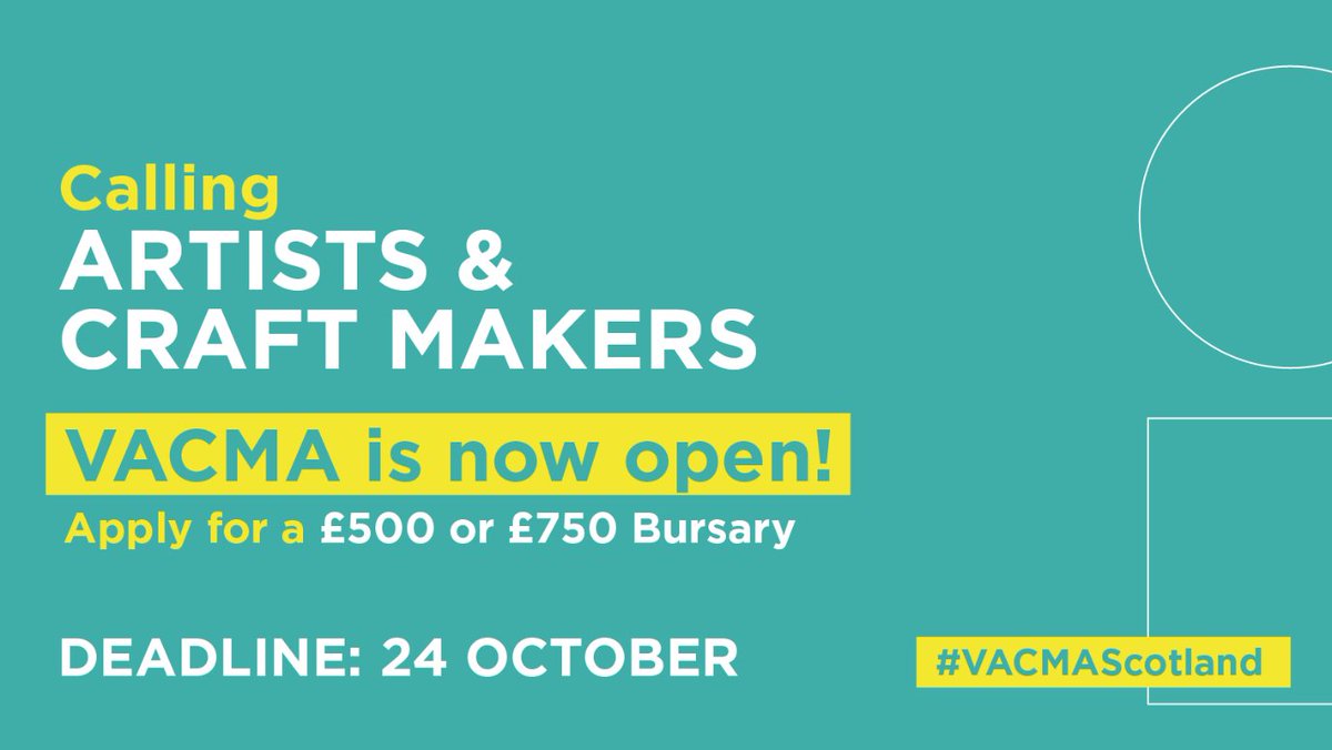 The Visual Artist and Craft Makers Awards: Aberdeenshire are now open for submissions to the 2023-2024 funding programme in Aberdeenshire. The deadline is 24 October - head to the @LLAberdeenshire website for more information. livelifeaberdeenshire.org.uk/arts/commissio…