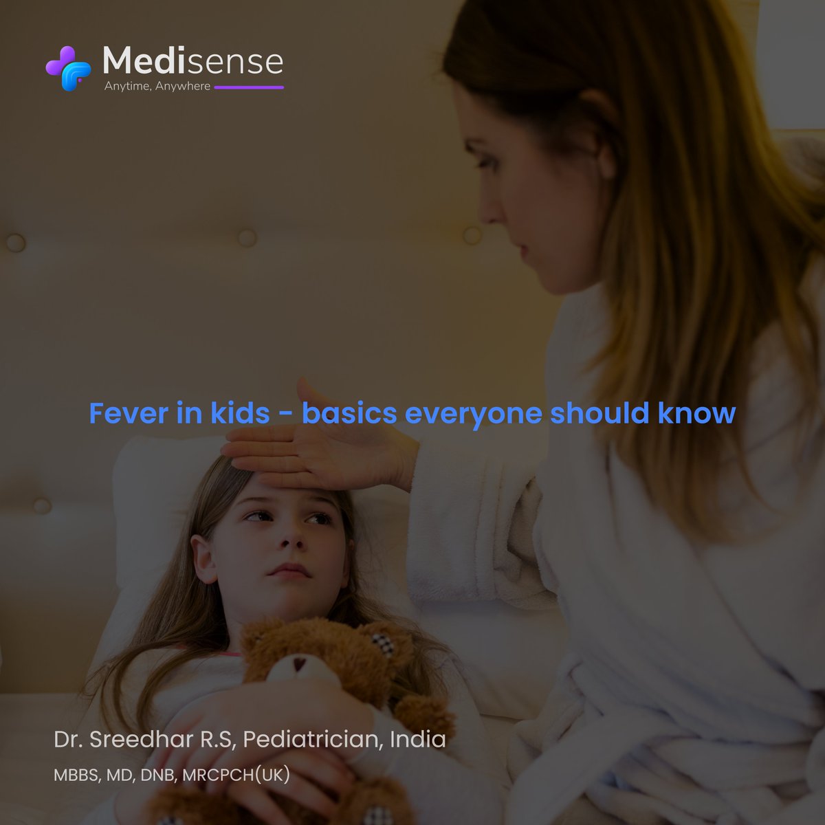 MedisenseHealth's tweet image. Blog Post by Dr. Sreedhar R.S, Pediatrician, India 

"What else should be done in children with fever ?
Make sure child is well hydrated. Keep giving him water....."

Read to know more: tinyurl.com/3svdhx28

#FeverFacts #ChildhoodFever #FeverManagement #FeverMyths #FeverCare
