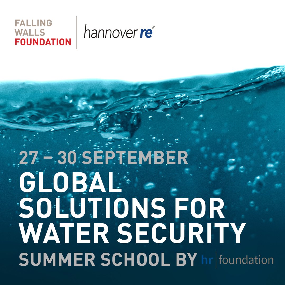 Excited to announce my participation at the @falling_walls #HannoverRe 
Summer School on 27-30 SEP. Joining the discussion on #GlobalSolutions to 
#WaterSecurity 😀