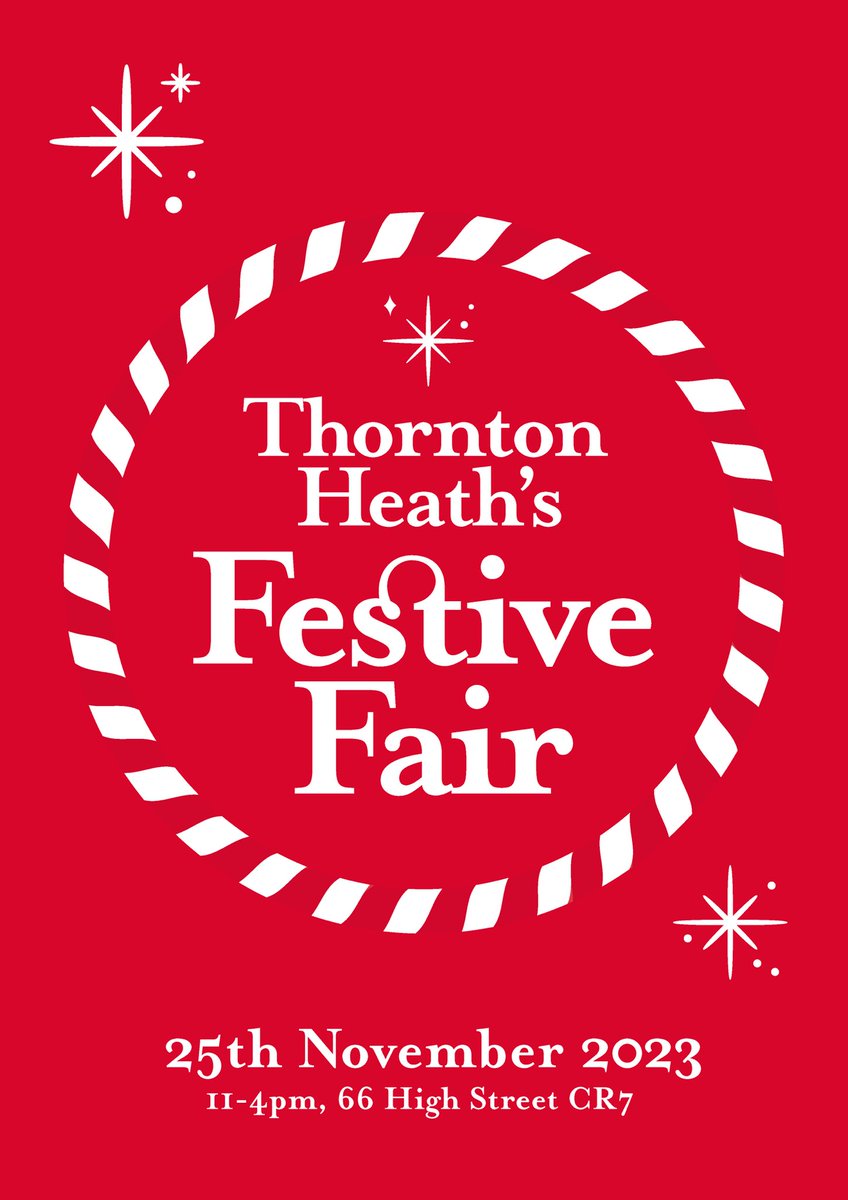 Stall applications for this year’s #ThorntonHeathFestiveFair are open until 1st October. Please share far &amp; wide!✨ thorntonheathfair.com

forms.gle/fMqx4a245sJTxq…
#thorntonheath #croydon 🦌