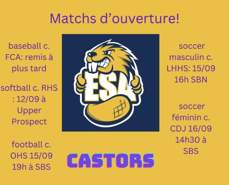 Venez encourager vos 🦫!