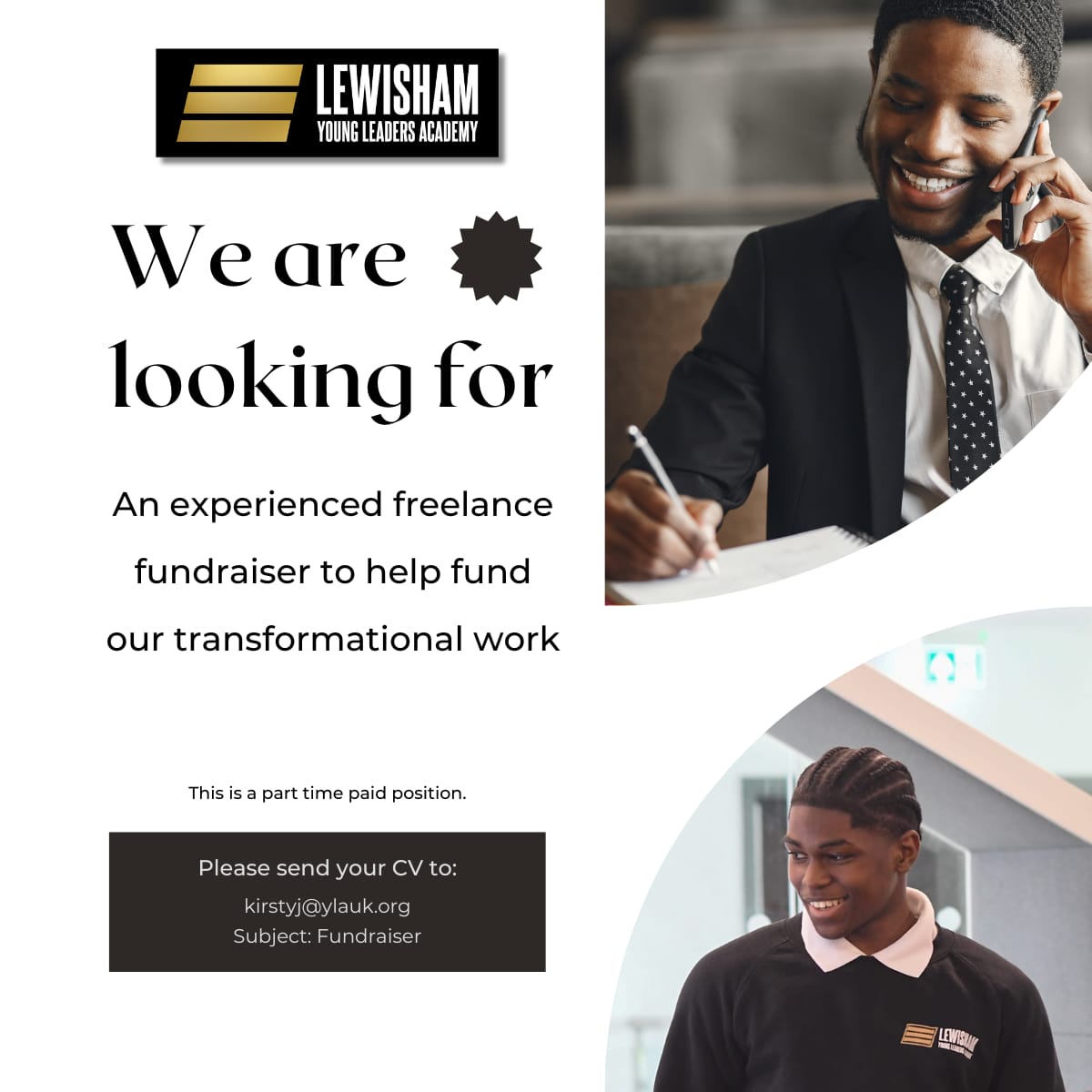LewishamYla's tweet photo. We are hiring! https://t.co/xGFmdwroy0