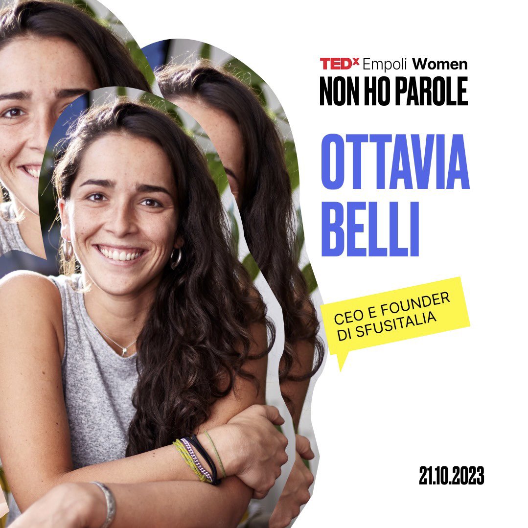 TEDxEmpoli's tweet photo. Speaker #TEDxEmpoliWomen 🚨
❌Ottavia Belli❌
@BelliOttav31441 
La sua missione è quella di diffondere una cultura zero waste e di ispirare, educare e coinvolgere le persone ad intraprendere scelte consapevoli e responsabili per il nostro bene e quello del pianeta.

#tedxempoli https://t.co/QybRGYqpws