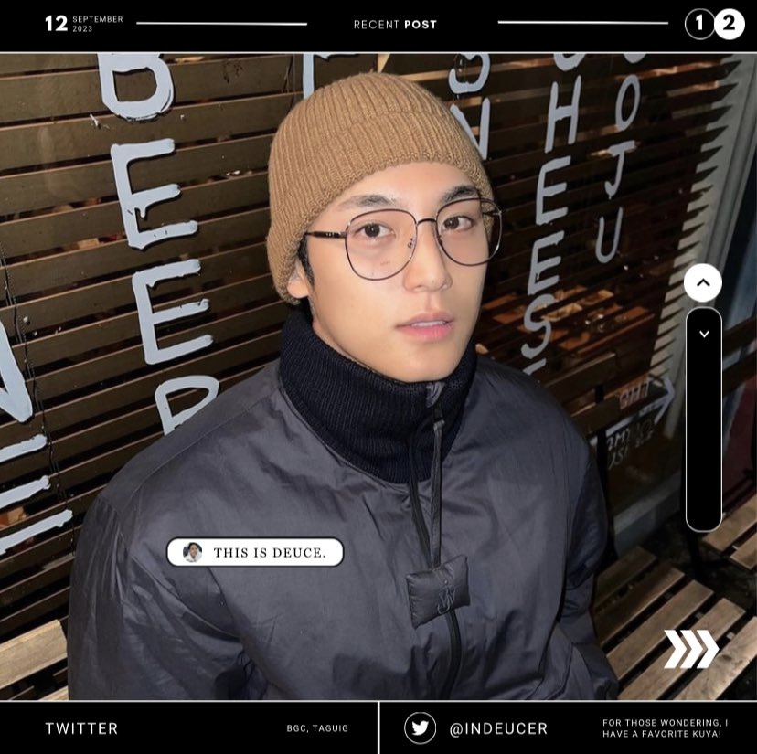 ㅤ

︎ㅤㅤㅤㅤㅤINDEUCER.⠀༄   SNS UPDATE.

ㅤㅤㅤㅤㅤ091223. BGC, TAGUIG. 𖤓
ㅤㅤㅤㅤㅤATHLETE:   OFF-SEASON.

ㅤㅤㅤㅤㅤ“Great evening, everybody! I’m going out tonight to have drinks. 🤎”

︎ ︎ㅤ