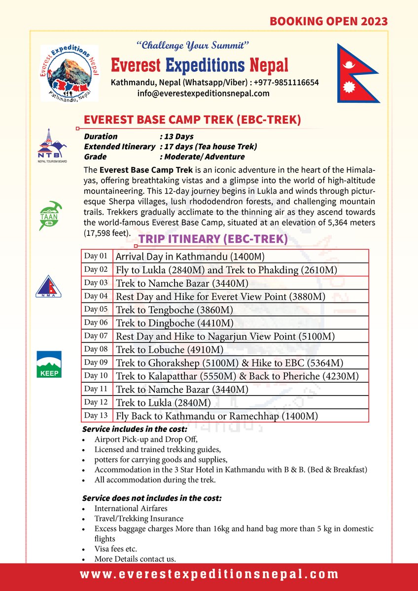 8848meverest's tweet photo. The Everest Base Camp Trek is an iconic adventure in the heart of the Himalayas, offering breathtaking vistas and a glimpse into the world of high-altitude mountaineering. #everestbasecamptrek #everestexpeditionsnepal https://t.co/fEzbS4OhrG