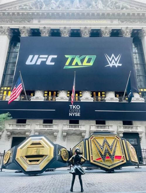 Another historic moment in the evolution of the sports-entertainment industry. Congratulations to everyone involved in today’s massive announcement. @Endeavor @WWE @UFC 📸: @arielhelwani
