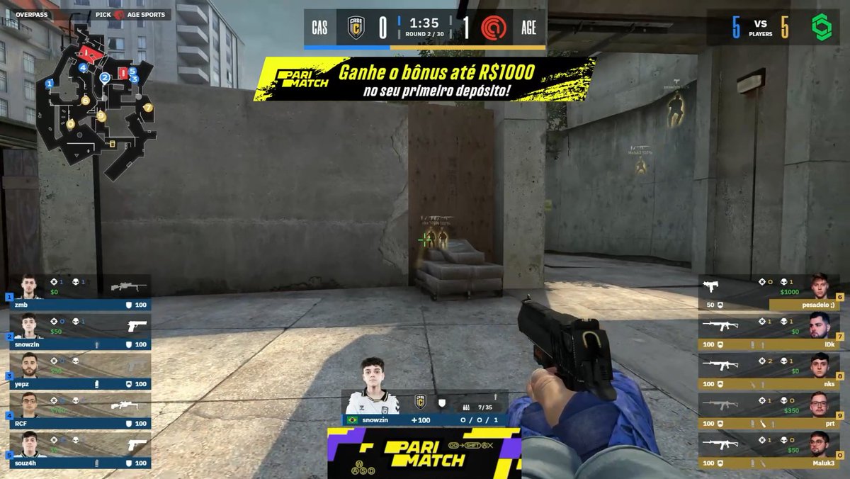 CaseEsportsBR_'s tweet photo. Tamo on na Overpass em busca do 2-0 🔥

📺 https://t.co/OEpgyMtvch 

#GoCase #CaseCSGO #CCTSeries https://t.co/CTxculZWrs