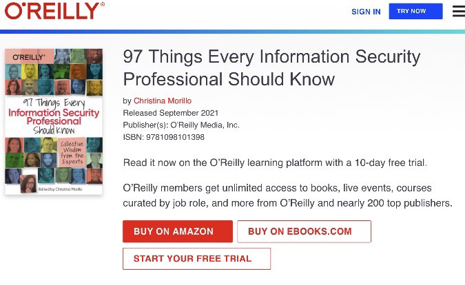 Lütfü Mert Ceylan (@lutfumertceylan) on Twitter photo I am pleased to announce that my cybersecurity articles, along with my name, photo and biography, will be published worldwide in the book 97 Things Every Application Security Professional Should Know, one of <a href="/OReillyMedia/">O'Reilly Media</a>’s series.
The book will be published in early 2024 and I I am pleased to announce that my cybersecurity articles, along with my name, photo and biography, will be published worldwide in the book 97 Things Every Application Security Professional Should Know, one of <a href="/OReillyMedia/">O'Reilly Media</a>’s series.
The book will be published in early 2024 and I
