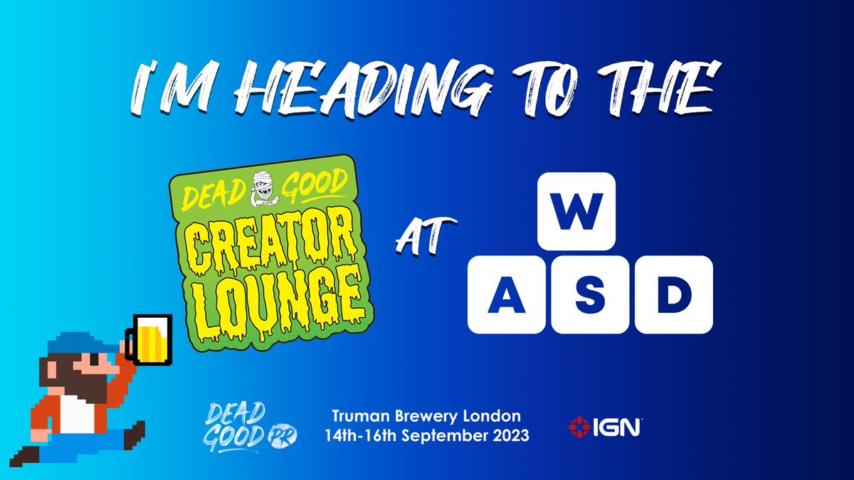 We're heading to <a href="/WASDlive_/">WASD</a> tomorrow!

If you love playing  indie games, this is the place to be!

Anyone attending do get in touch if you want to chat.
🎮😊🍻