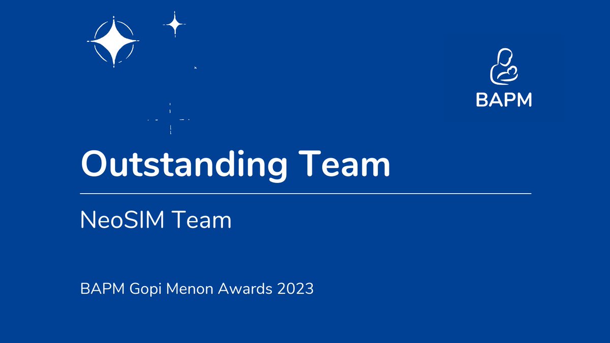 Congratulations to Outstanding Team Award winners: NeoSIM Team #BAPM2023