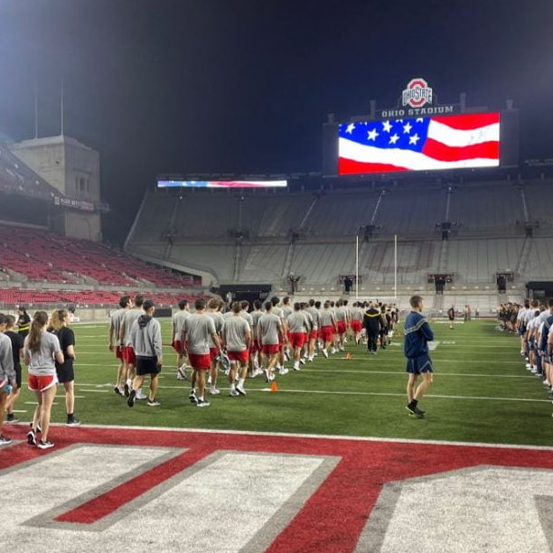 OhioStateMLAX's tweet photo. Our men started their week at the Ohio State ROTC's annual 9/11 stair climb, honoring those who made the ultimate sacrifice. 

#NeverForget https://t.co/XDbIGPFcqT