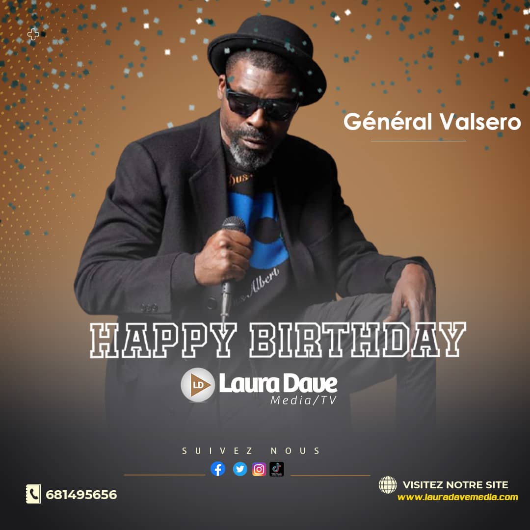 LauraDaveMedia's tweet photo. PEOPLE : Nouvelle bougie pour le Général Valsero 

Tous nos vœux de bonheur à l'artiste camerounais Gaston Abé de son nom de scène ''Valsero'' qui célèbre une année de plus ce mardi 12 septembre.

Des souhaits pour lui ?

#LauraDaveMedia #Actualité #Valsero https://t.co/lUZx529i2w