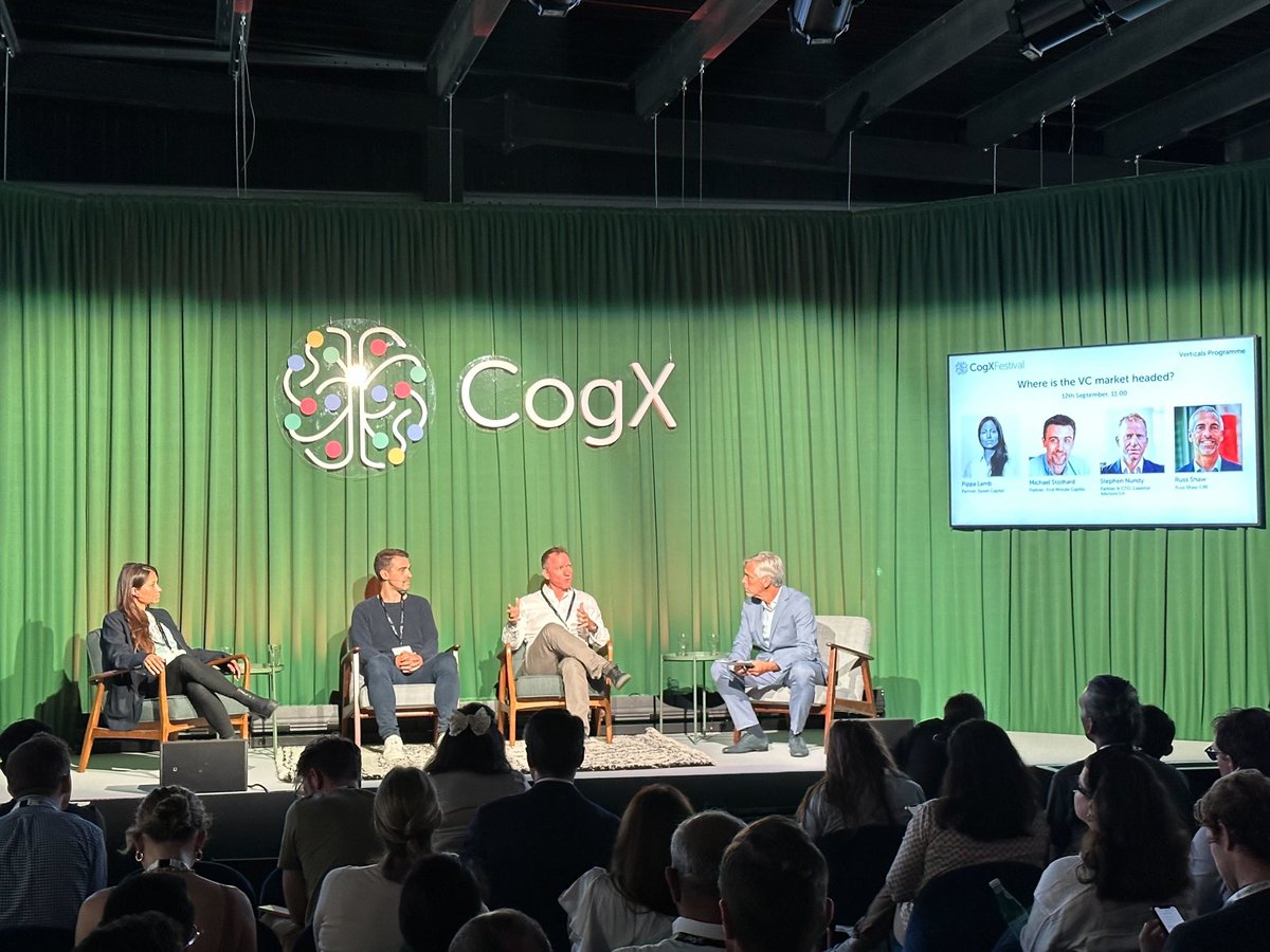Tech London Advocates (@techlondonadv) on Twitter photo 🎉Live from <a href="/CogX_Festival/">CogX Festival</a> 2023! 🎉
<a href="/RussShaw1/">Russ Shaw CBE</a> explores where the VC market is headed with @PippaLamb, <a href="/MStothard/">Michael Stothard</a>, <a href="/StephenNundy/">Stephen Nundy</a>. 
Is there an untapped opportunity emerging for founders and investors in the current economic climate? 🎉Live from <a href="/CogX_Festival/">CogX Festival</a> 2023! 🎉
<a href="/RussShaw1/">Russ Shaw CBE</a> explores where the VC market is headed with @PippaLamb, <a href="/MStothard/">Michael Stothard</a>, <a href="/StephenNundy/">Stephen Nundy</a>. 
Is there an untapped opportunity emerging for founders and investors in the current economic climate?