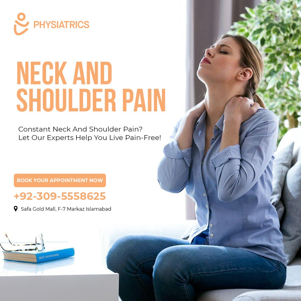 PhysiatricsSafa's tweet photo. Does neck and shoulder pain always bother you? It's time to get help from our experts and start living without pain.

Book Your Appointment Now
📞+923095558625

#Physiatrics #NaturalPainRelief #NeckandShoulderRelief #HealthyLifeAhead #SayGoodbyeToPain #ShoulderAndNeckCare https://t.co/2DDOICFh27