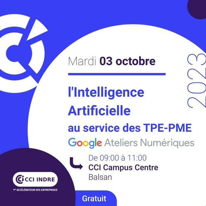 📅 À vos agendas ! L'Intelligence artificielle au service des TPE-PME 👉openagenda.com/events/28357859