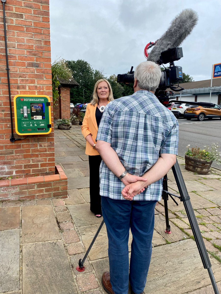 ITNBusiness's tweet photo. Reporter @nickthatcher recently met Pam &amp; Bill Shurmer, who have helped install 50 community defibrillators across Hartlepool. Their compelling story will be part of our “Hidden Heart” programme, in partnership with @TheBHF, marking World Heart Day at the end of September. https://t.co/xGVxcJWK5C