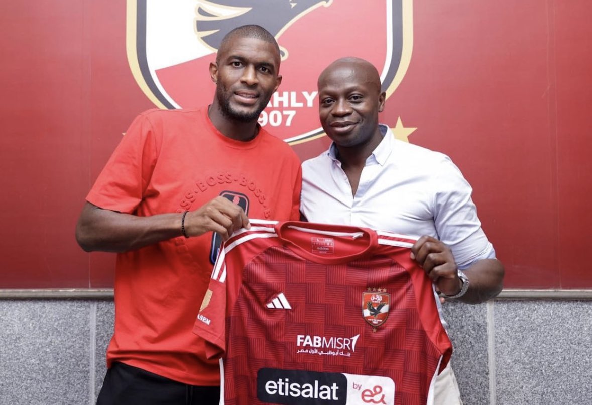 Anthony Modeste after signing two year deal as new Al Ahly player — he was still available as free agent 🔒🇪🇬