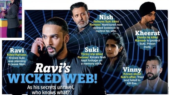 beakerJT's tweet photo. There's no way Ravi is going to let it lie about the suitcase he found that night when Suki fell down the stairs! π± This is all heating up nicely π #Sukeve #EastEnders #FreeSuki #QueenSuki https://t.co/FE8XRdnbhz