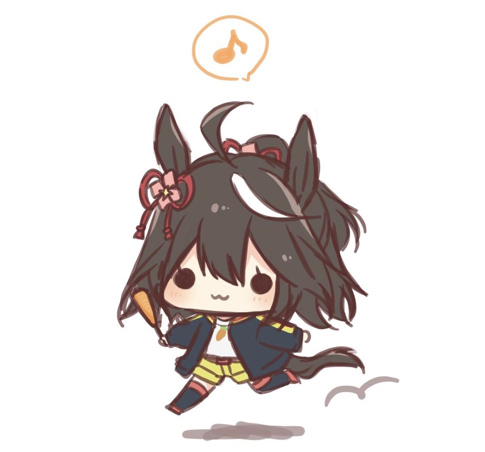 ホッコータルマエ(ウマ娘) 「ちっこいの大好きー! #みんなでデフォルメ絵をあげて幸せな気分になろう」|みゆぴよ@BOOTH受付中のイラスト