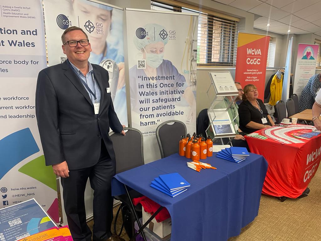 gs1uk_hc's tweet image. Great to be at @WelshConfed&apos;s annual conference today.

Visit us at stand 3 to have a chat with @chris_florey and @Moonkitten30 to learn more about #GS1standards and NHS Wales&apos; Scan for Safety programme.

#WelshConfed23 #ScanforSafety #healthcare #patientsafety