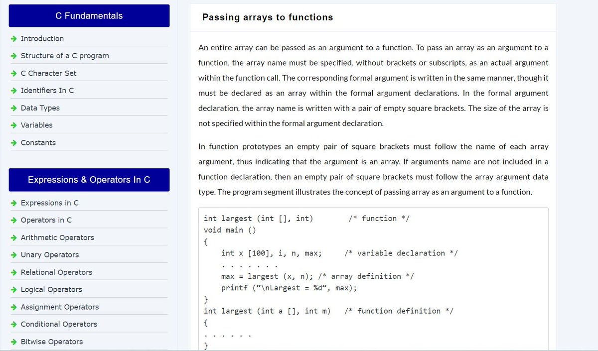 pythontpoint's tweet photo. Learn about Passing arrays to functions in C programming language with https://t.co/aky86yYzTo

#learn #learning #python #freetutorial #freejava #freetutorialflorC #Cfree #c #ctutorial #learnc #tutorial #tutorialpoint #learnc #Cfreenotes #Cnotes #Clearning #learncprogramming https://t.co/NsCWFL6BcY