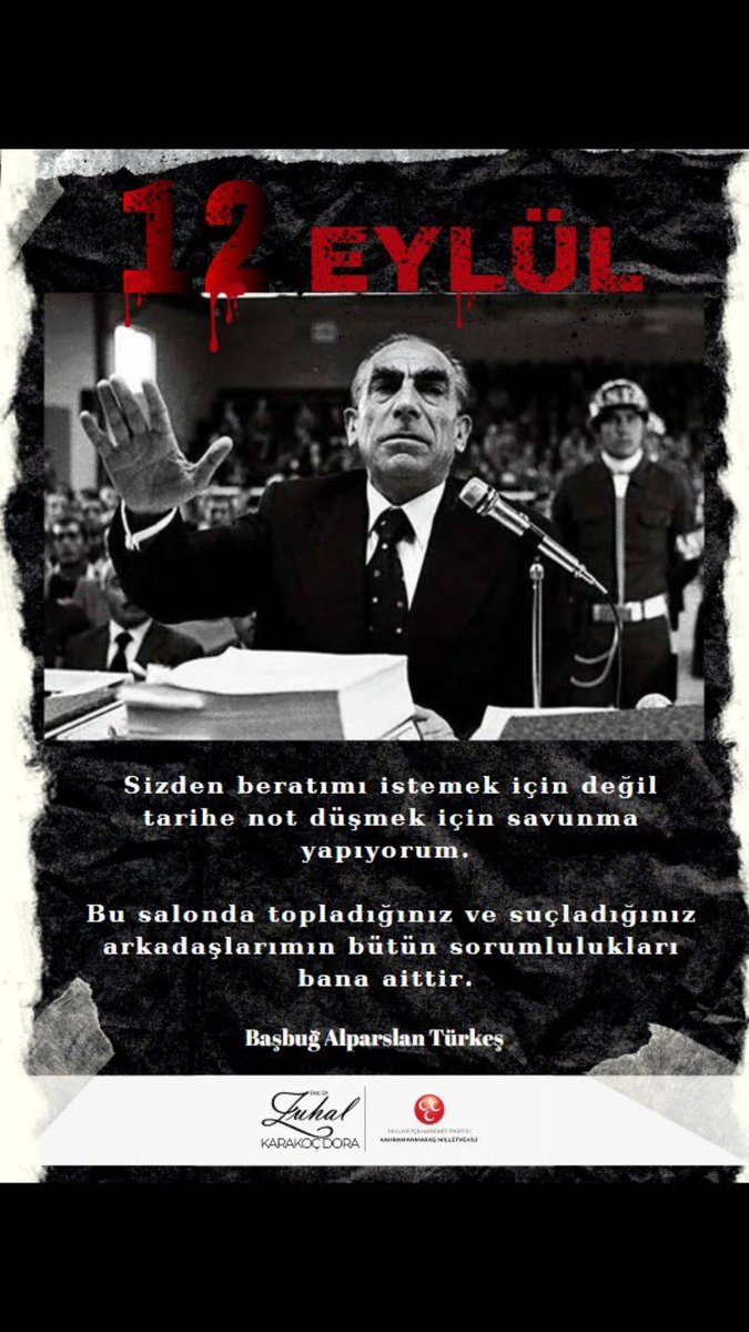 ne 12 eylül'ü unuturum nede kahpe darbecilerini..