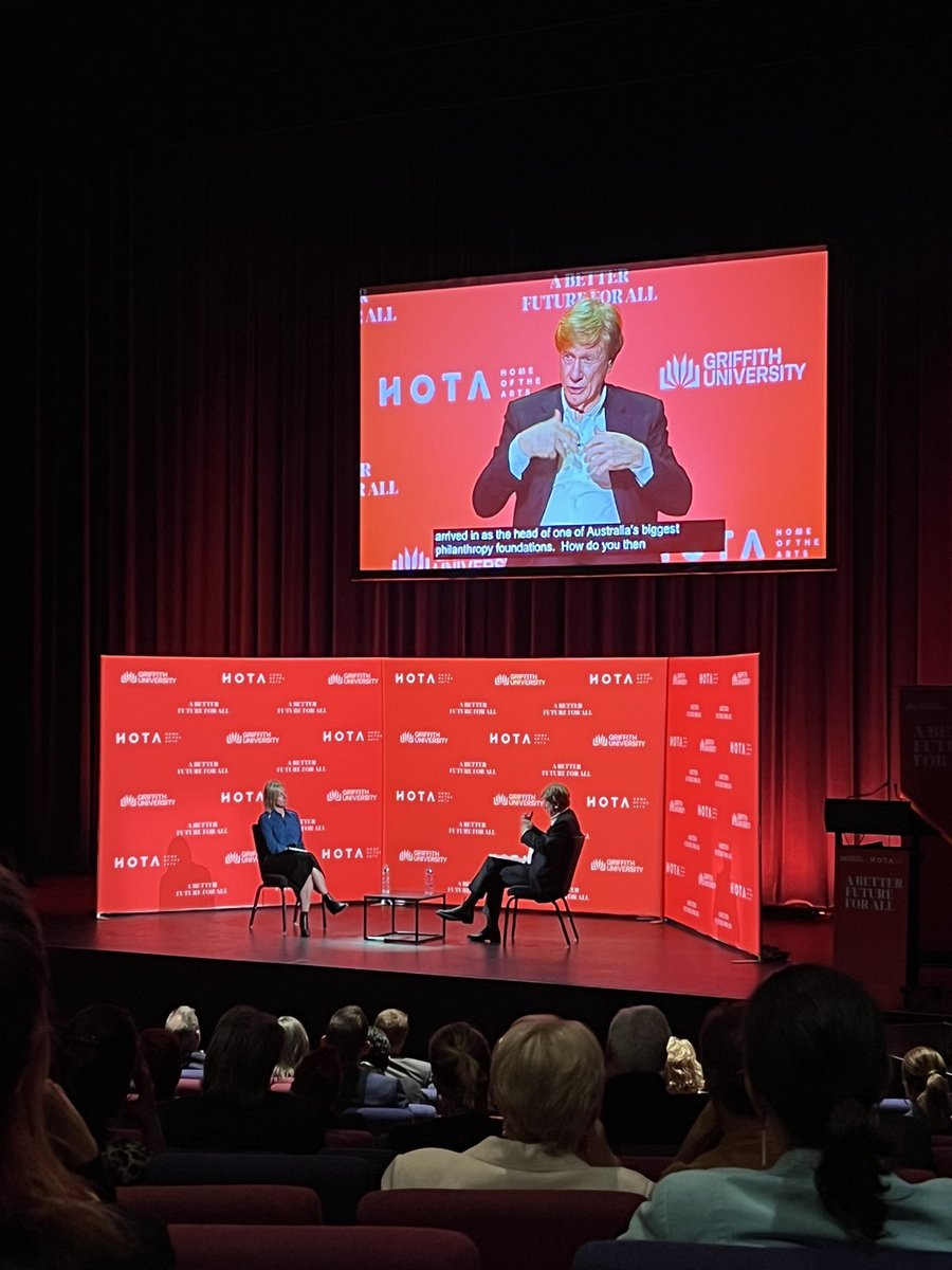 ProBioSkin's tweet image. Enjoyed a wonderful evening with @KerryOBrien &amp;amp; @KristyMuir2 at @hotagc #abetterfutureforall Sad it’s the last of this series but hopeful what comes next will be a worthy progression.  Thank you also @GriffithUniVC #thoughtprovoking #betterfuture #philanthropy