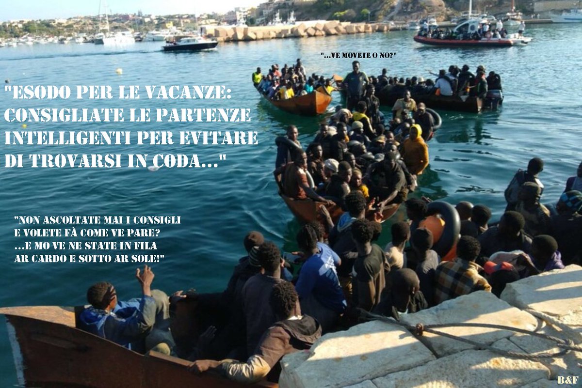 marcosi51306532's tweet photo. #Cronaca
#Sbarchi continui a #Lampedusa fila di barchini al molo
Al #Favaloro ci sono persone in attesa di potere sbarcare 
E' difficile contare gli #approdi e quante persone sono già arrivate, molte altre imbarcazioni si dirigono verso Lampedusa

#notizie #migranti #code #satira https://t.co/rB5WV4RW0i